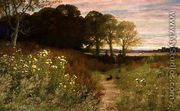 Landscape with Wild Flowers and Rabbits - Robert Collinson