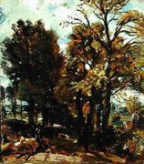 Sketch of a Lane at East Bergholt, c.1810 - John Constable