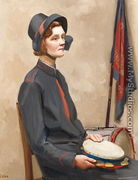 Portrait of a Salvation Army songster, c.1938 - Mollie Cooke
