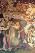 The Conquest, or Arrival of Hernan Cortes in Veracruz, from the series Epic of the Mexican People, 1929-35 - Diego Rivera