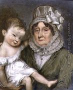 Mother of Agnes FitzHerbert with one of her grandchildren, c.1817 - William the Elder Corden
