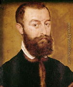 Portrait of a Man with a Beard or, Portrait of a Man with Brown Hair - Corneille De Lyon