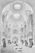 Adji Seid Hussein Bazaar, in Kashan, from  Voyage Pittoresque' of Persia - Pascal Xavier  (after) Coste
