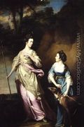 The Hon. Lady Stanhope and the Countess of Effingham as Diana and her Companion, 1765 - Francis Cotes