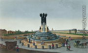 The Elephant Fountain at the Place de la Bastille, c.1815-20 - Henri  (after) Courvoisier-Voisin