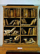 Trompe l'Oeil of a Bookcase, 1710-20 - Giuseppe Maria Crespi