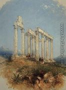 The Temple of Jupiter Olympius, Athens - Thomas Creswick