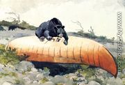 Bear and Canoe - Winslow Homer