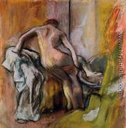 Leaving the Bath - Edgar Degas