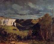 The Valley of the Loue in Stormy Weather - Gustave Courbet