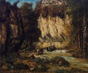 River and Cliff - Gustave Courbet