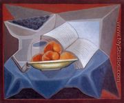 Fruit and Book - Juan Gris