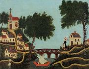Landscape with Bridge - Henri Julien  Rousseau
