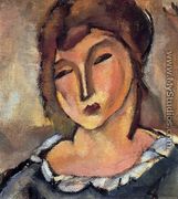 Head of a Young Woman - Jules Pascin