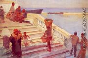 Figures on Venetian Steps - Frank Duveneck