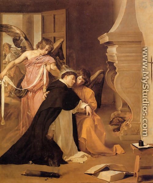 The Temptation of St. Thomas Aquinas - Diego Rodriguez de Silva y Velazquez