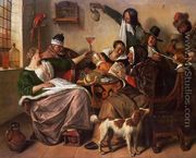 As the Old Sing, So Pipe the Young - Jan Steen