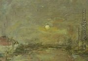 Twilight over the Basin of Le Havre - Eugène Boudin