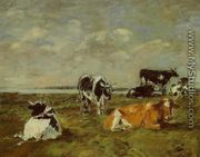 Cows near the Sea - Eugène Boudin