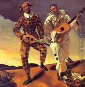 Harlequin and Pierrot - Andre Derain