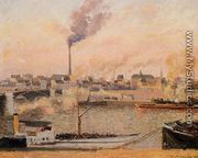 Saint-Sever, Rouen: Morning, Five O'Clock - Camille Pissarro