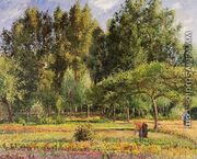 Poplars, Afternoon in Eragny - Camille Pissarro