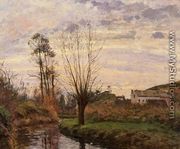 Landscape with Small Stream - Camille Pissarro
