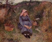 Seated Peasant Woman I - Camille Pissarro