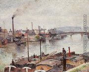 The Port of Rouen I - Camille Pissarro