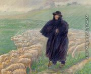 Shepherd in a Downpour - Camille Pissarro