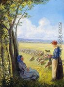 Shepherdesses - Camille Pissarro