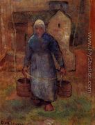 Woman with Buckets - Camille Pissarro