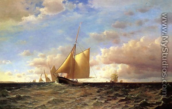 After the Equinotial, off Sandy Hook - Francis Augustus Silva