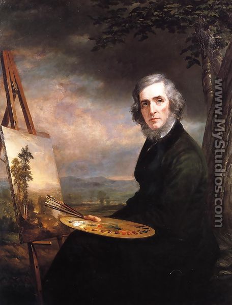 Portrait of Asher Brown Durand - Daniel Huntington