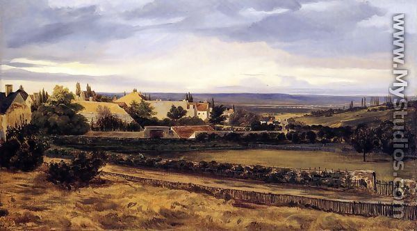 Village in a Valley - Etienne-Pierre Theodore Rousseau
