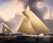 Mayflower Leading Galatea, America's Cup 1886 - James E. Buttersworth