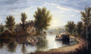 Canal Scene, Susquehanna River - William Rickarby Miller
