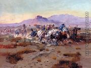 The Attack - Charles Marion Russell