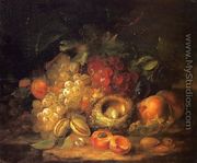 Still Life with Grapes and Peaches - George Forster