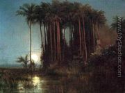 Moonlight over a Marsh in Ecuador - Louis Remy  Mignot