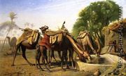 Camels at a Watering Trough - Jean-Léon Gérôme
