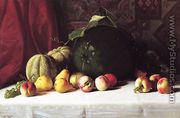 Still Life with Melons, Pears and Apples - George Hetzel