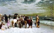 On the Beach at Coney Island - Samuel S. Carr