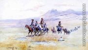 Coming across the Plain - Charles Marion Russell