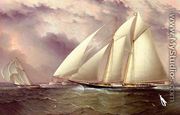 Schooner Racing off New York Harbor - James E. Buttersworth