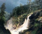 Western Waterfall - Herman Herzog