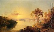Figures on the Hudson River - Jasper Francis Cropsey