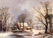 Winter in the Country, The Old Grist Mill - George Henry Durrie