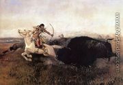 Indians Hunting Buffalo - Charles Marion Russell