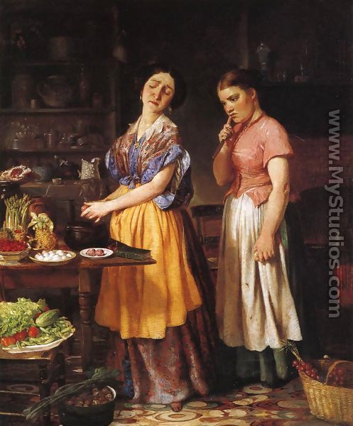 The Young Wife: First Stew - Lilly Martin Spencer